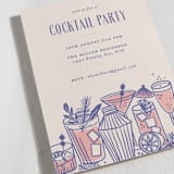 "Summer Cocktails" - Party Invitations in Berry by Bethan - Detail
