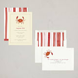"Seafood Boil Crab" - Party Invitations in Crab Red by Erika Firm - Assembled