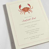"Seafood Boil Crab" - Party Invitations in Crab Red by Erika Firm - Detail
