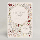 "ladybugs and wildflowers" - Party Invitations in Cream by Erin Deegan - Front