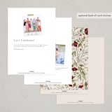 "ladybugs and wildflowers" - Party Invitations in Cream by Erin Deegan - Back of Card Options