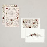 "ladybugs and wildflowers" - Party Invitations in Cream by Erin Deegan - Assembled