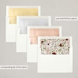 "ladybugs and wildflowers" - Party Invitations in Cream by Erin Deegan - Envelope Liner Options