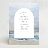 "Cocktails on the Beach" - Party Invitations in Sky by Nicoletta Savod - Front