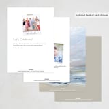 "Cocktails on the Beach" - Party Invitations in Sky by Nicoletta Savod - Back of Card Options