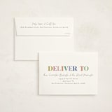 "Birthday Party type" - Party Invitations in Rainbow by Creo Study - FREE Recipient Addressing