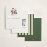 "Vintage Pickle" - Party Invitations in Avocado by Vera Lim - Back of Card Options