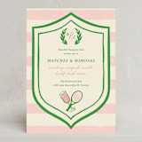 "Matches & Mimosas" - Party Invitations in Pink Lemonade by Sam Dubeau - Front