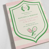 "Matches & Mimosas" - Party Invitations in Pink Lemonade by Sam Dubeau - Detail