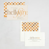 "modern fifty" - Party Invitations in Marigold by Vera Lim - Assembled