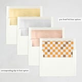 "modern fifty" - Party Invitations in Marigold by Vera Lim - Envelope Liner Options