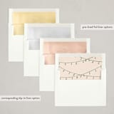 "Bistro" - Party Invitations in Peony by Baumbirdy - Envelope Liner Options