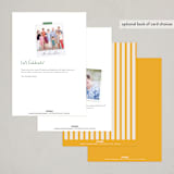 "Dinner Table" - Party Invitations in Lemon by Jenna Holcomb - Back of Card Options