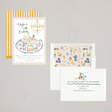 "Dinner Table" - Party Invitations in Lemon by Jenna Holcomb - Assembled