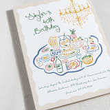 "Dinner Table" - Party Invitations in Lemon by Jenna Holcomb - Detail