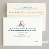"Dinner Table" - Party Invitations in Lemon by Jenna Holcomb - FREE Recipient Addressing