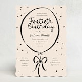"Inked Balloon" - Party Invitations in Ink by Carmia Jordaan - Front