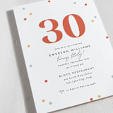 "Cute Confetti" - Party Invitations in Vanilla by Robert and Stella - Detail
