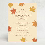 "Falling Leaves" - Party Invitations in Vanilla by Iveta Angelova - Front