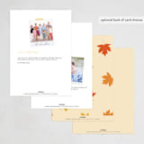 "Falling Leaves" - Party Invitations in Vanilla by Iveta Angelova - Back of Card Options