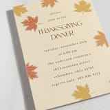 "Falling Leaves" - Party Invitations in Vanilla by Iveta Angelova - Detail
