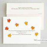 "Falling Leaves" - Party Invitations in Vanilla by Iveta Angelova - FREE Recipient Addressing