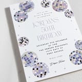"Disco Fever" - Party Invitations in Skyline by Corinne Malesic - Detail