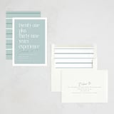 "Plus Experience" - Party Invitations in Eggshell by Hudson meet Rose - Assembled
