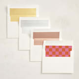 "Party" - Party Invitations in Persimmon by Harriet Richter - Envelope Liner Options