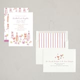 "cocktails and laughter" - Party Invitations in Orchid by Cass Loh - Assembled