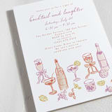 "cocktails and laughter" - Party Invitations in Orchid by Cass Loh - Detail