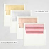 "Charm Party" - Party Invitations in Sour Cherry by Sam Dubeau - Envelope Liner Options