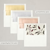 "Vine, Wine, and Dine" - Party Invitations in Cream by West Foglia - Envelope Liner Options