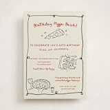 "Pizza Birthday Bash" - Party Invitations in Noir by Kartika Paramita - Front