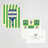 "Game Day" - Party Invitations in Navy by Jennifer Lew - Assembled