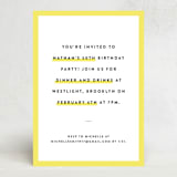 "highlighter" - Party Invitations in Canary by Adelyn T. - Front