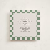 "Party Check" - Party Invitations in Pear by Erin Kessler - Front