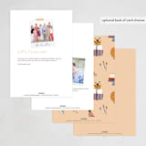 "Cake and eat it too" - Party Invitations in Peach by Inkblot Design - Back of Card Options