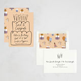 "Cake and eat it too" - Party Invitations in Peach by Inkblot Design - Assembled