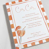 "Cin Cin Spritz" - Party Invitations in Tangerine by West Foglia - Detail