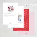 "Birthday Bow" - Party Invitations in Raspberry by Randi Cirelli - Back of Card Options