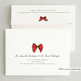 "Simple Bow" - Party Invitations in Poppy by mo kelley - FREE Recipient Addressing