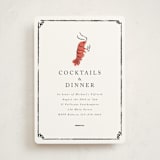 "Shrimp Cocktail" - Party Invitations in Pearl by mo kelley - Front