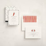 "Shrimp Cocktail" - Party Invitations in Pearl by mo kelley - Assembled
