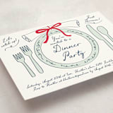 "Just Because" - Party Invitations in Teal by Jennifer Lew - Detail