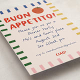 "Buon Appetito!" - Party Invitations in Capri by Julia Starr - Detail