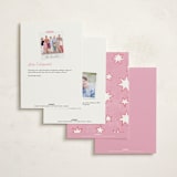 "Starry Celebration" - Party Invitations in Cotton Candy by Kercia Jane - Back of Card Options