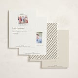 "Scripted Names" - Party Invitations in Ecru by Hooray Creative - Back of Card Options