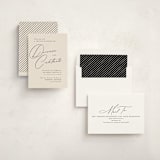 "Scripted Names" - Party Invitations in Ecru by Hooray Creative - Assembled