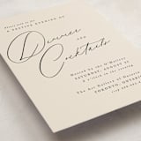 "Scripted Names" - Party Invitations in Ecru by Hooray Creative - Detail